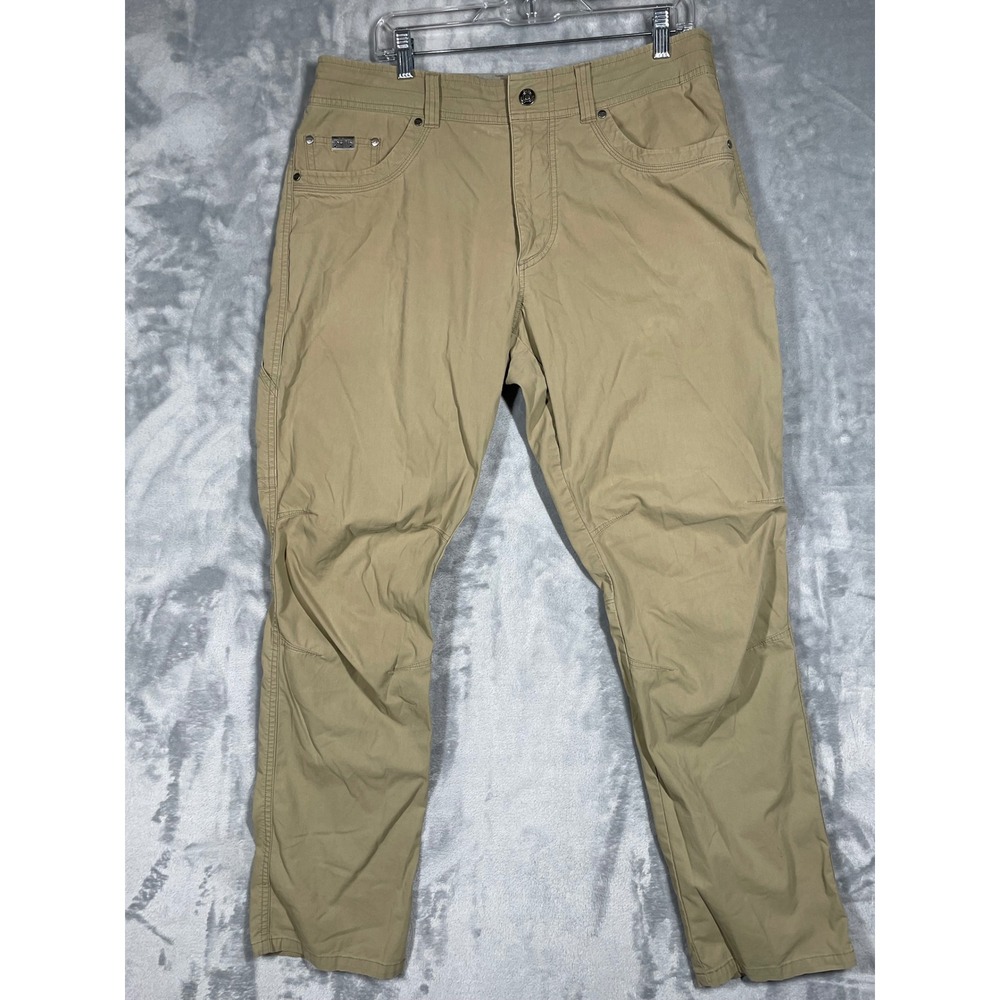 Kuhl Revolvr Rogue Mens 36x32 Khaki Tan Tapered UberKuhl Stretch Hiking Pants